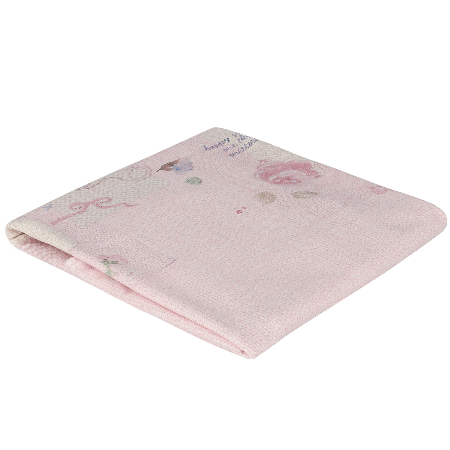 Girls Pink Baby Blanket, 1, hi-res